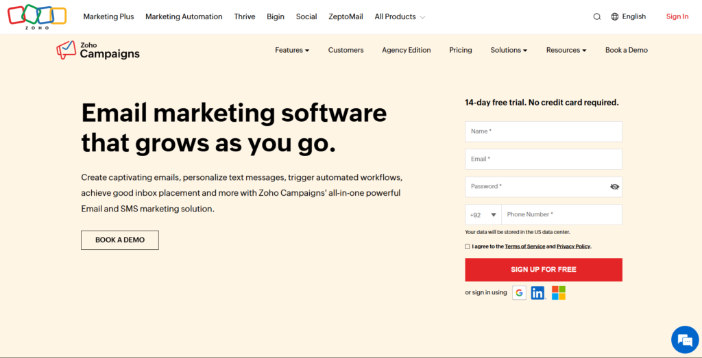 Create captivating emails, personalize text messages, trigger automated workflows, achieve good inbox placement and more with Zoho Campaigns