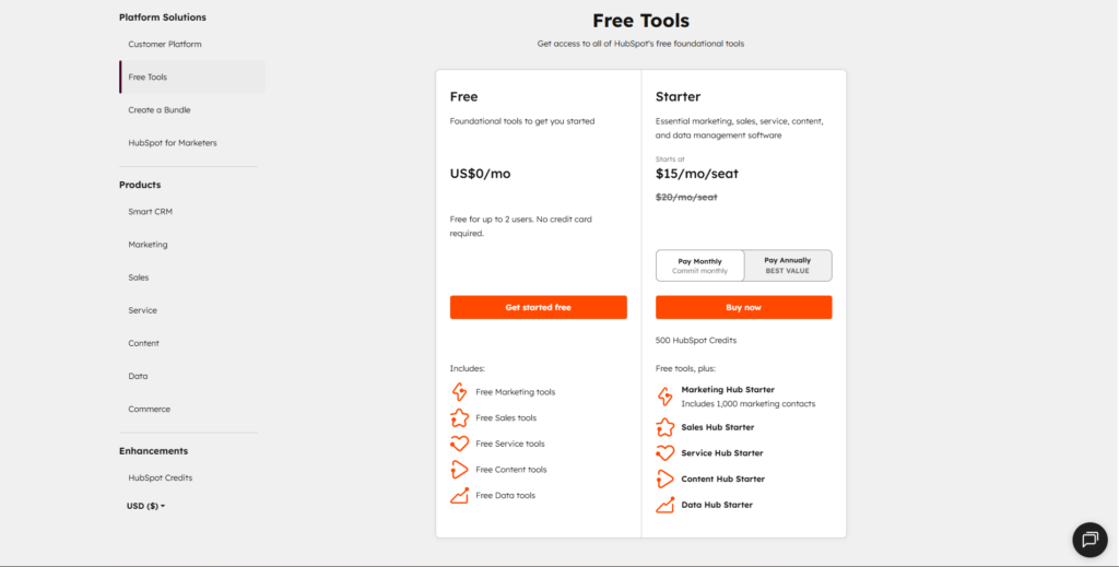HubSpot Free — Best Free Plan for B2B and Service Businesses