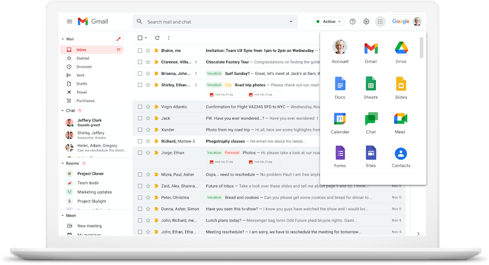 Google Workspace apps showing Gmail, Drive, Meet and Docs 
— productivity foundation for small businesses 2026