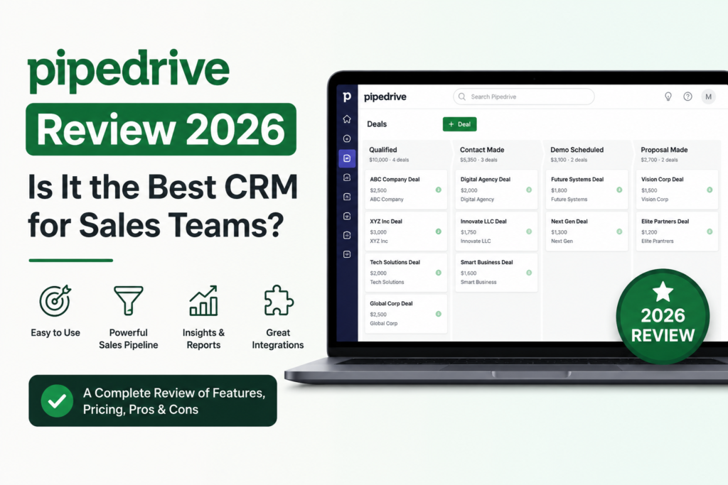 Pipedrive Review 2026: Is It the Best CRM for Sales Teams? Pipedrive CRM review for sales teams