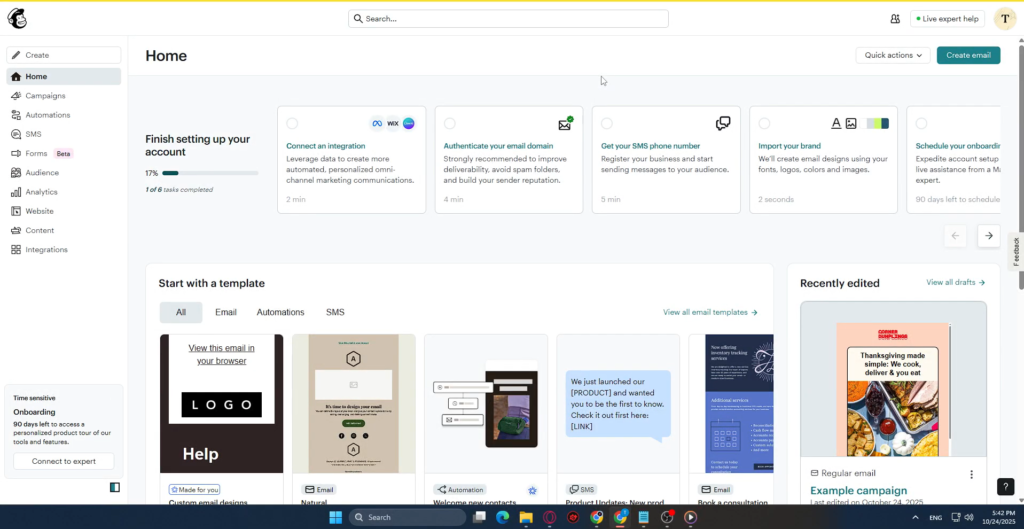 Mailchimp Review 2026: Is It Still Worth It for Small Businesses? mailerchimp dashboard review