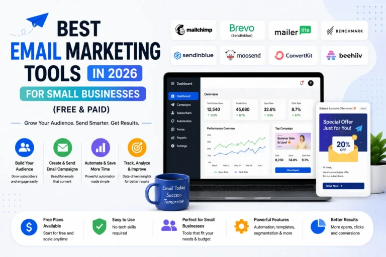Best Email Marketing Tools for Small Businesses (Free & Paid) in 2026
