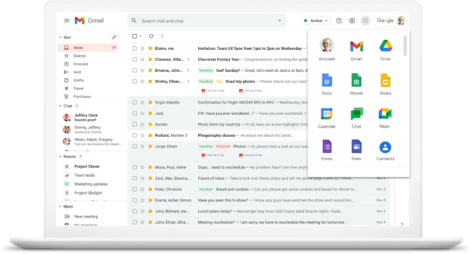 Google Workspace apps showing Gmail, Drive, Meet and Docs
— productivity foundation for small businesses 2026
