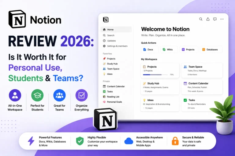 Notion Review 2026: Is It Worth It for Personal Use, Students & Teams?
