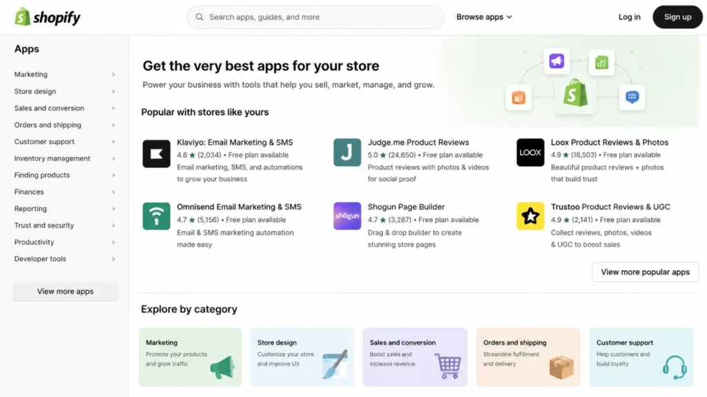 images show thousand apps in shopify ecosystem