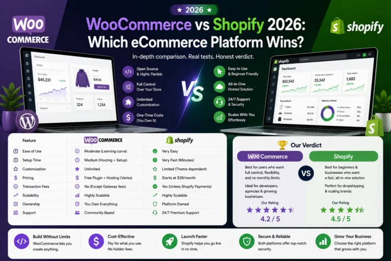 WooCommerce vs Shopify 2026: Which eCommerce Platform Wins?
